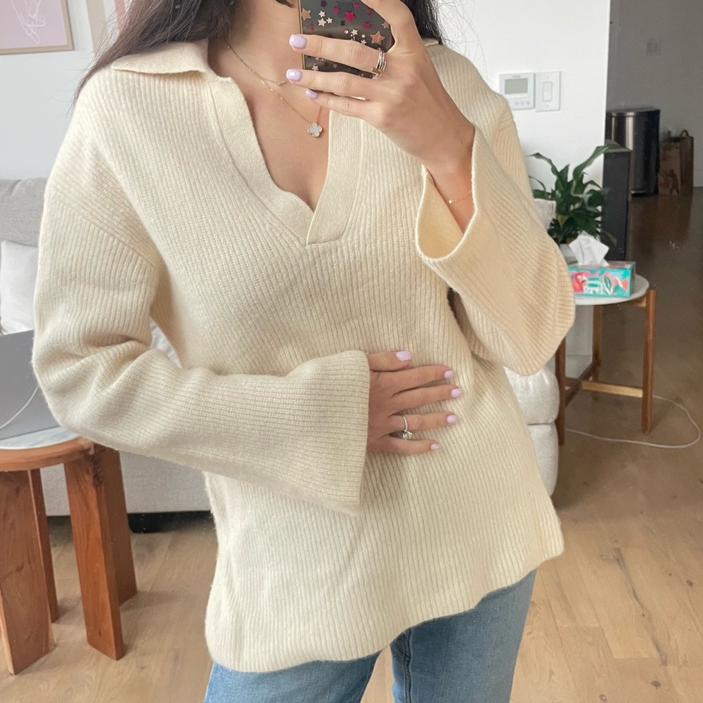 & other stories cream sweater